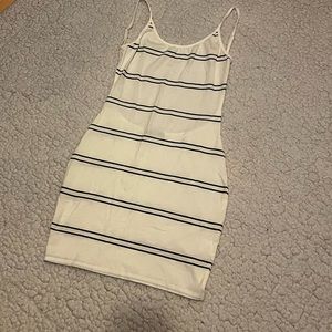 Sexy black and white striped dress! Never worn!